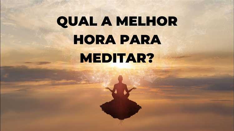 Impacto da hora do dia na prática da meditação